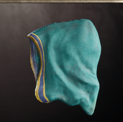 Aqua Silk Hood