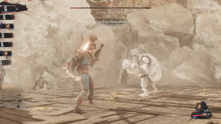 Julien Tiny Head Attacks