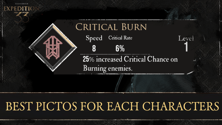 Expedition 33 - Best Pictos for Each Characters