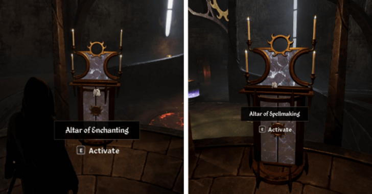 TES IV Oblivion Candle Altars