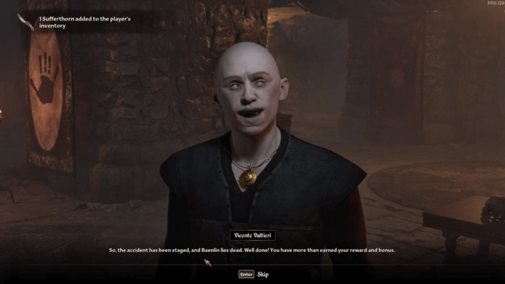 Sufferthorn Bonus Reward