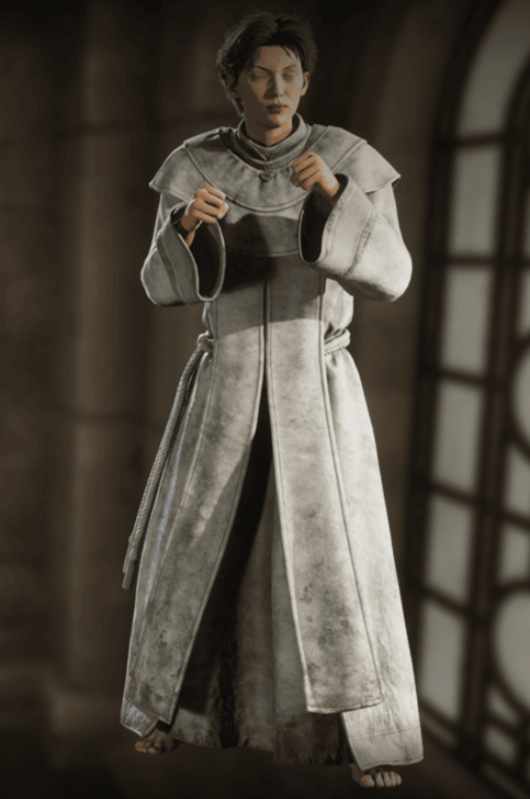 White Monk Robe