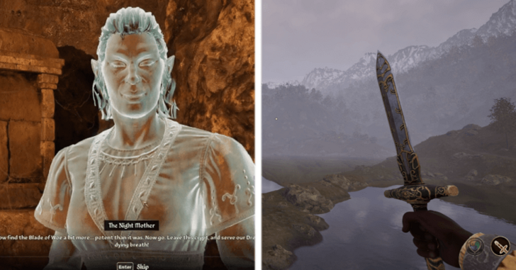 Night Mother and Blade of Woe