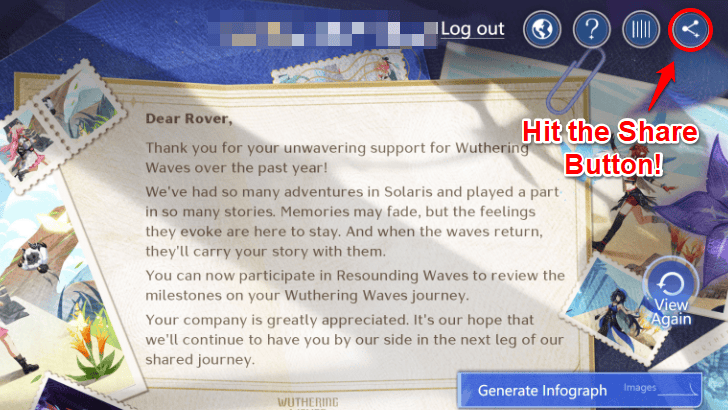 Wuthering Waves Share Your Infographic