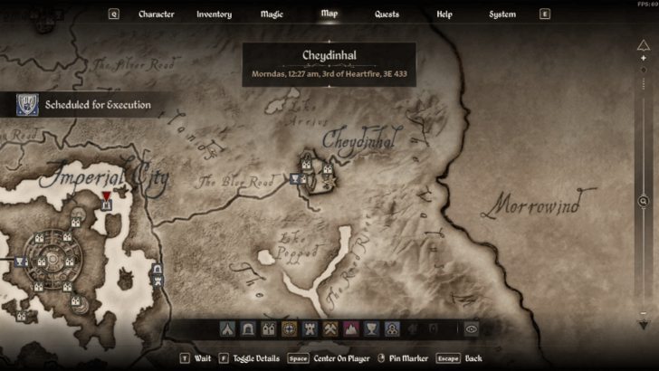 Scheduled for Execution Starting Location Map