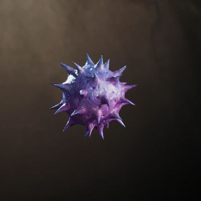 Hydnum Azure Giant Spore