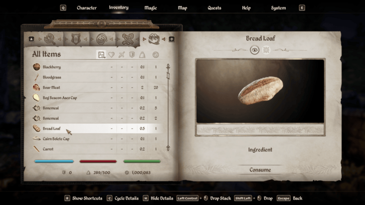 Bread from the Inventory