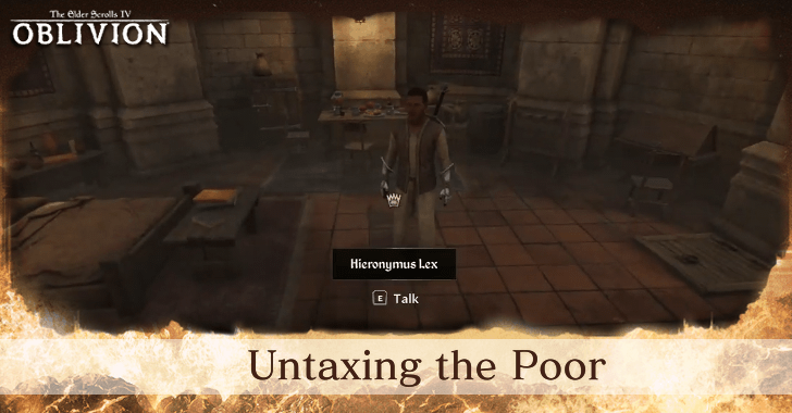 The Elder Scrolls IV Oblivion - Untaxing the Poor