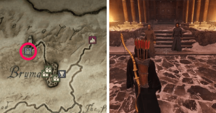 TES IV Oblivion Cloud Ruler Temple Map Location