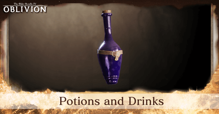 The Elder Scrolls IV Oblivion - List of All Potions and Drinks