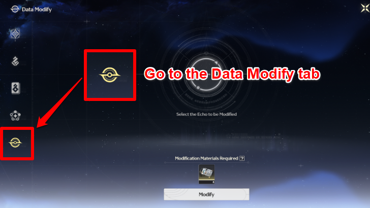 Go to Data Modify