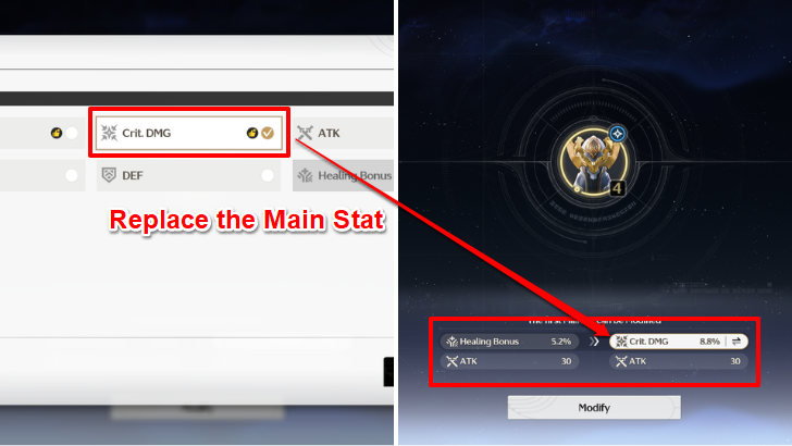 Choose a Main Stat