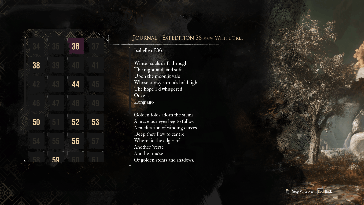 White Tree Expedition 36 - Isabelle