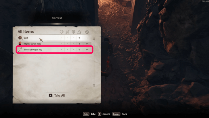 TES IV Oblivion Shrine of Dagon Key