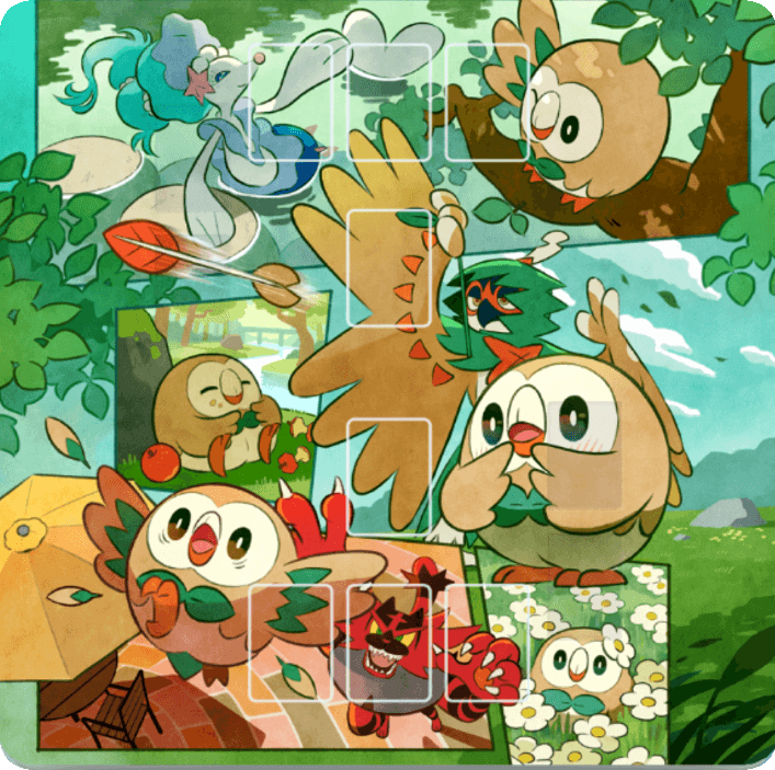 Pokemon TCG Pocket - Rowlet Playmat