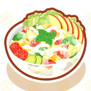 Pokemon Sleep - “Apple Acid” Yogurt-Dressed Salad