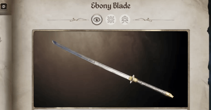Rewards Ebony Blade
