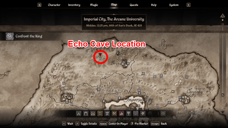 Echo Cave Map Location