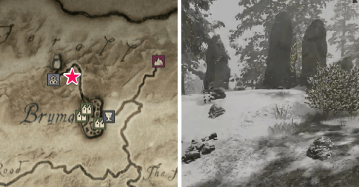 TES IV Oblivion Runestone Location