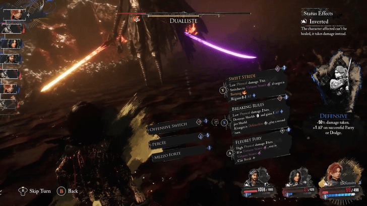 Dualliste Inverted Status