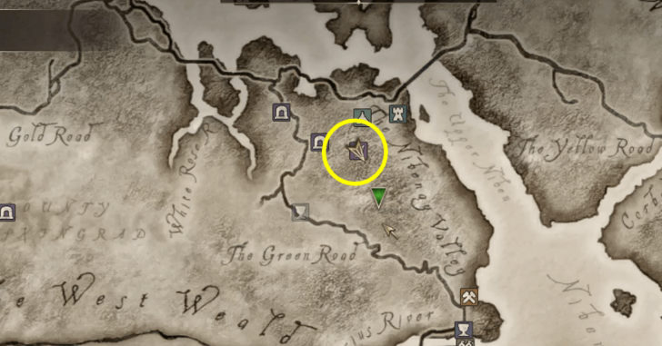 Hircine Daedric Quest Starting Location Map