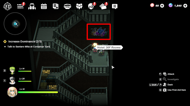 Graffiti at Hotel Emergency Stairs 30F side