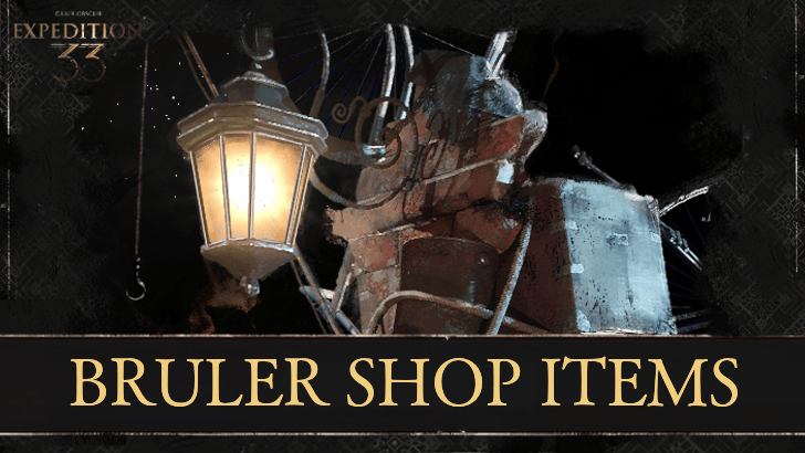 Bruler Merchant Shop Items