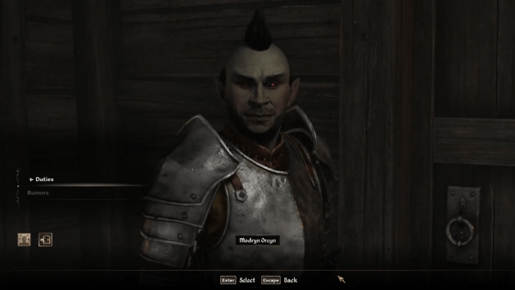 Modryn Oreyn at his house