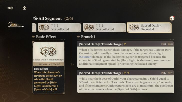 Segments Tome of Fate