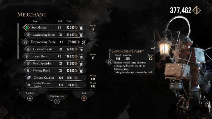 Flying Manor Empowering Parry