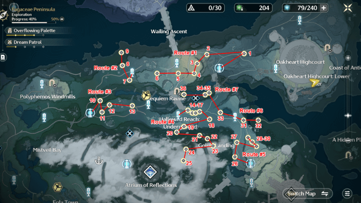 Eternal Radiance Farming Route - Hallowed Reach