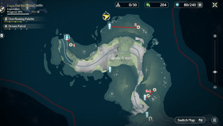 Eternal Radiance Farming Route - Beohr Trench