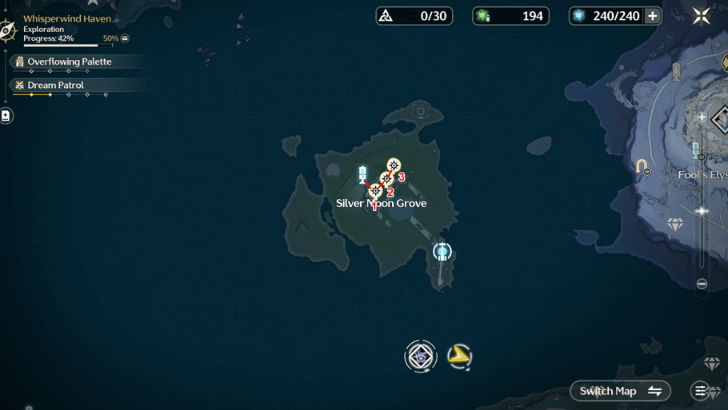 Eternal Radiance Farming Route - Silver Moon Grove