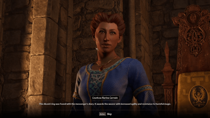 Return to Countess Narina Carvain