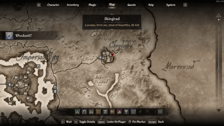 Whodunit? Starting Location Map