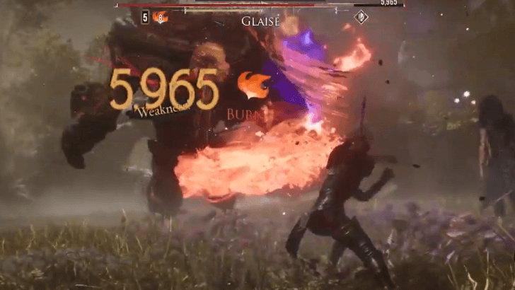 Glaise Fire Weakness