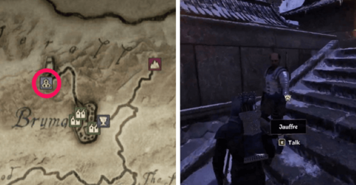 TES IV Oblivion Talk to Jauffre Stairs