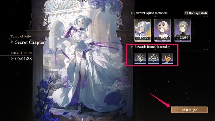 Claim Rewards and Exit Stage