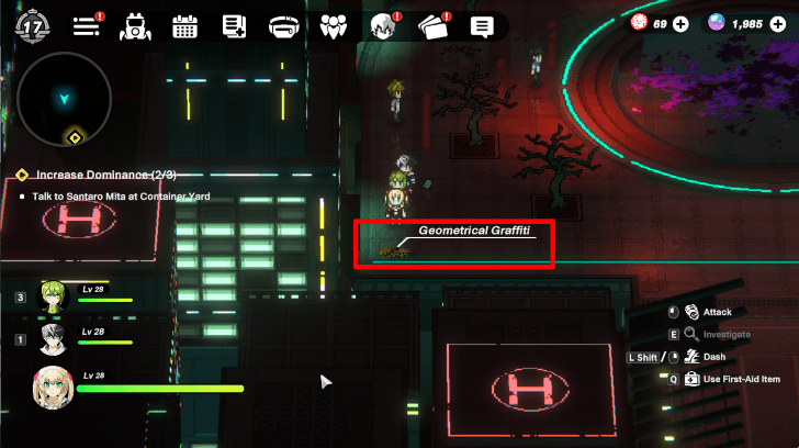 Execution Plaza Graffiti On Floor