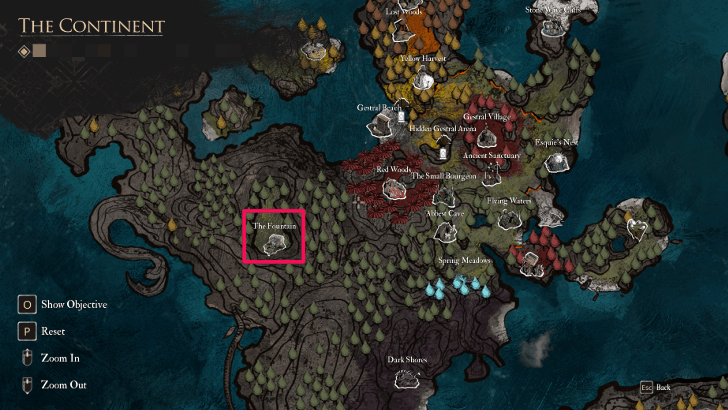 The Fountain Map Location