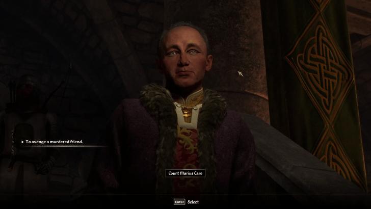 Speak with Count Marius Caro