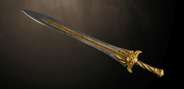 Worn Golden Longsword