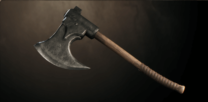 Durable Iron War Axe