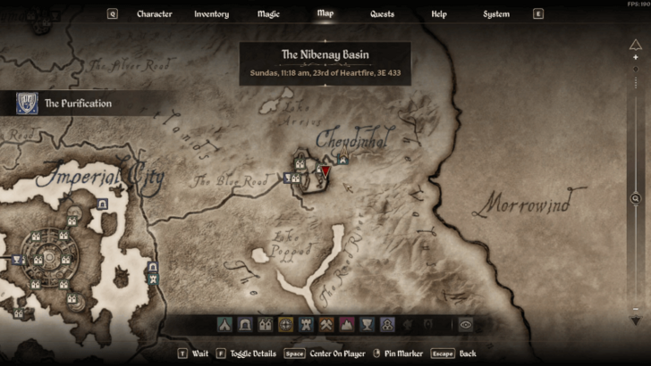 The Purification Starting Location Map