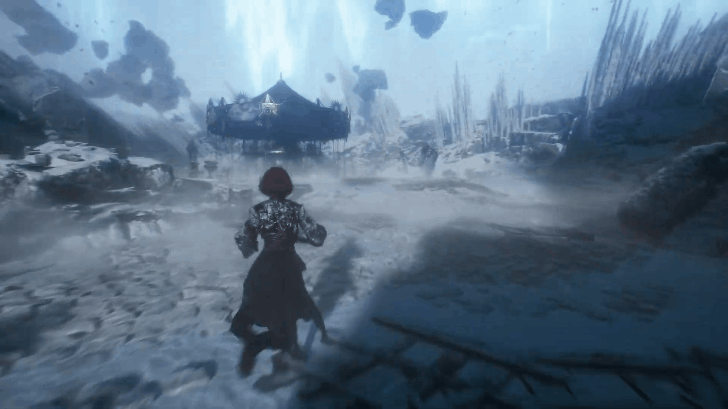 The Carousel Freed From Ice