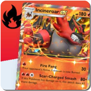 Incineroar ex and and Moltres ex Deck Icon