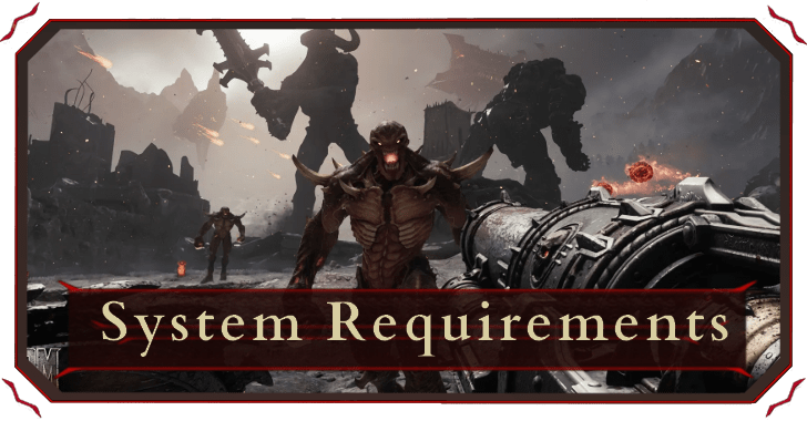 Doom Dark Ages - System Requirements Banner