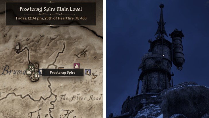 Frostcrag Spire Location