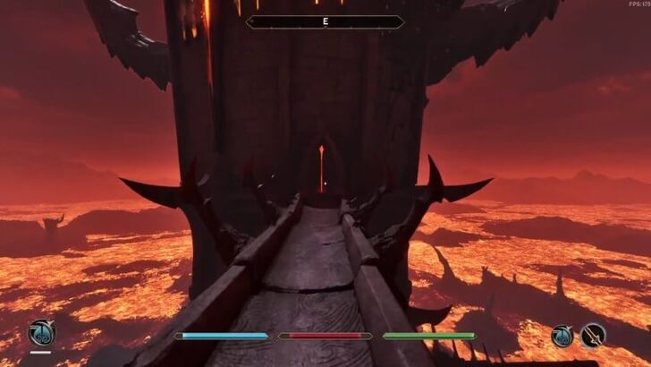 TES IV Oblivion Walkway to Sorrow Shrine