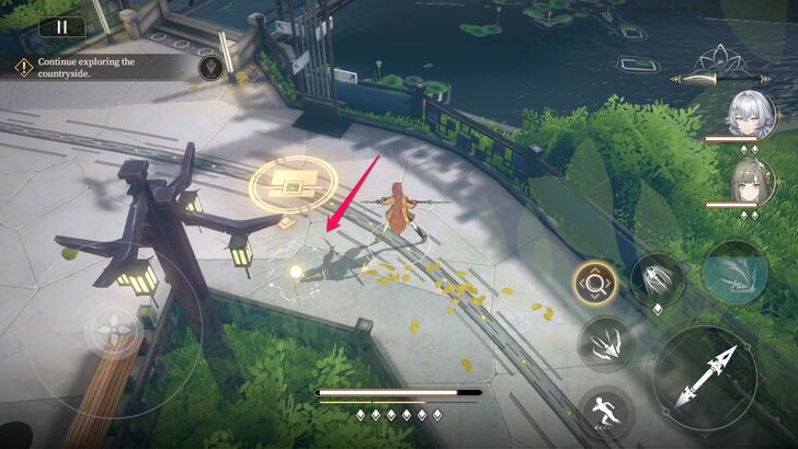 Interact with the Glowing Object